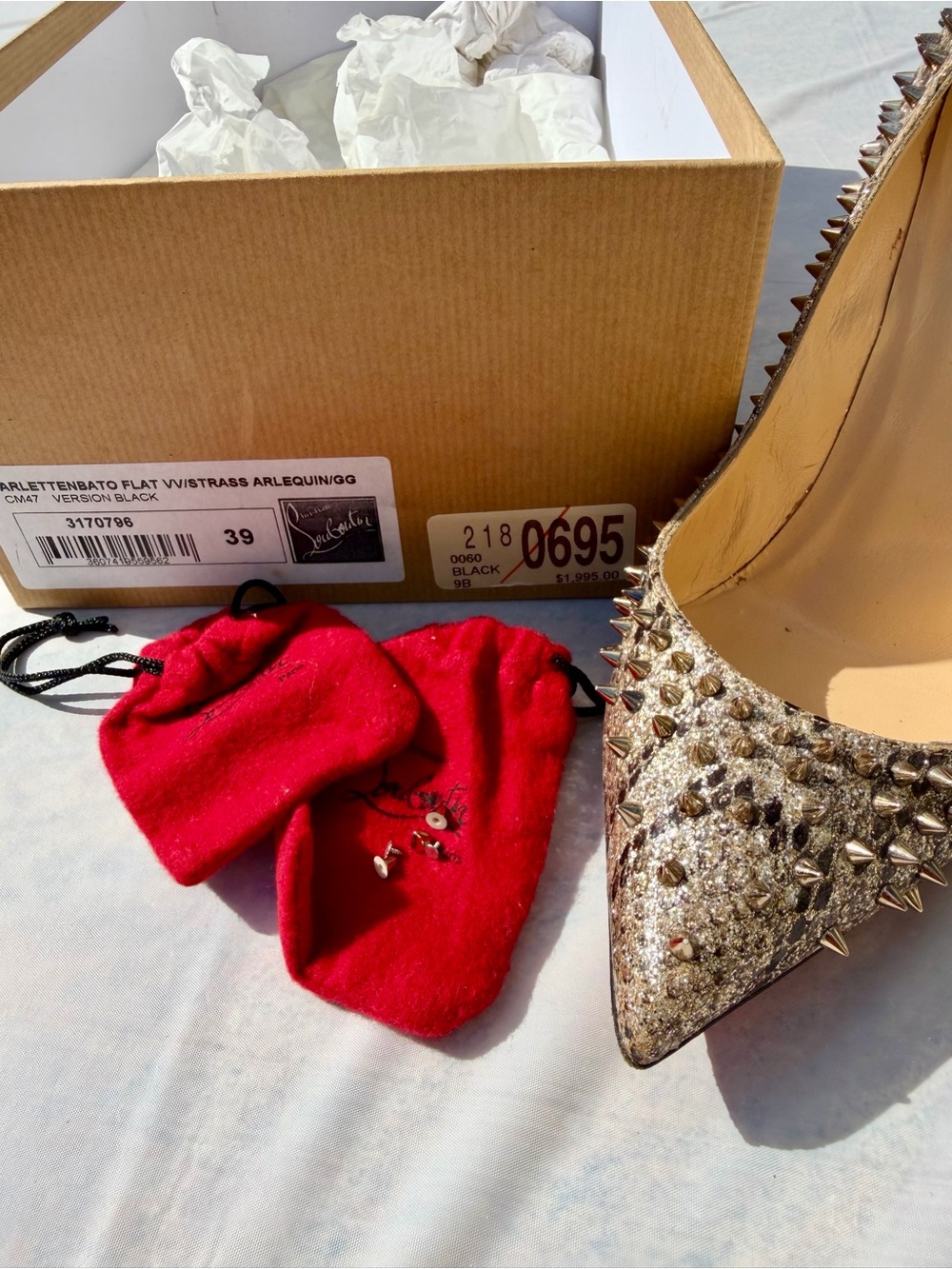 Christian Louboutin Snakeskin Pigalle Potpourri Strass 120 Pumps 39.5 - Picture 2 of 9